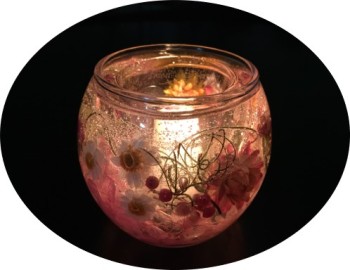 ハーバリウム香りのキャンドルホルダー（11・12月）